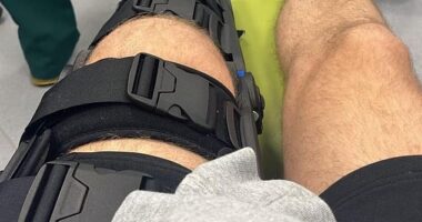 Avenue Hotspur players suffered injuries after being attacked by a group carrying weapons after a Sunday League match. Pictured: Goalkeeper Joel Collins