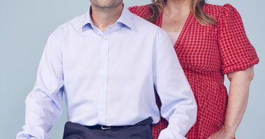 'I¿d quickly discovered that being "well hung" is not the winning lottery ticket to orgasm-fuelled sex,' writes Bridget Zyka. Pictured with husband Aldo