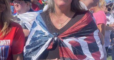 Inga from Northern Butler County, Pennsylvania, recalled the moment the two spectators next to her were shot during the assassination attempt on July 13