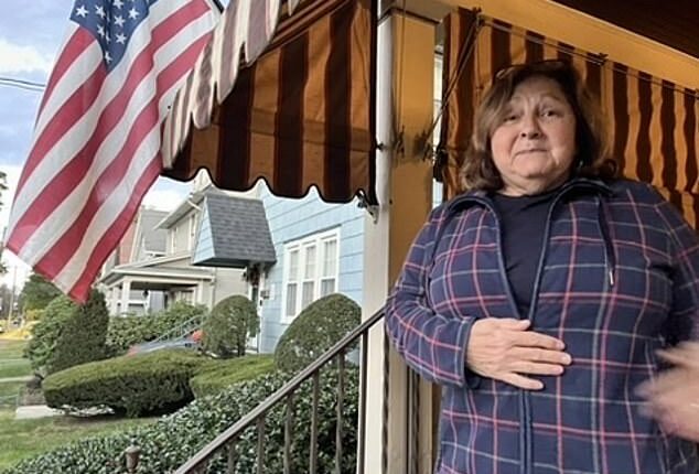 Jamie Hayes, 73, speaking a few doors down from Joe Biden's childhood home, said the electoral situation was 'scary' for her. The Harris supporter says she has more of a connection to Biden, and the president should spend more time in his old stomping grounds boosting her
