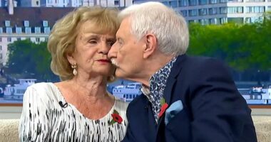 Joyce Lambert, 89, and Norman Giller, 85, from Southend-on-Sea, joined Kate Garraway and Adil Ray on Good Morning Britain on Friday to discuss their unconventional love story