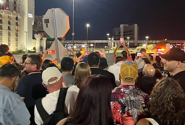 Crowds of people from all over the country gathered to watch the as the Tropicana Las Vegas implosion on the Strip after nearly 70 years. A bystander joked the 2024 election would be another kind of 'implosion' but people in Sin City had mixed thoughts on how the race for the White House would go