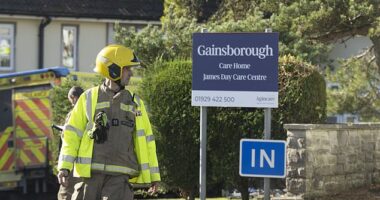 As many as 20 ambulances, fire engines and police have been rushed to the scene are at the Gainsborough Care Home in Ullwell Road, Swanage