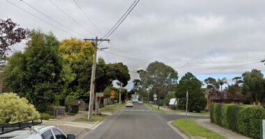 Reid Street in South Morang (pictured) was closed off by police