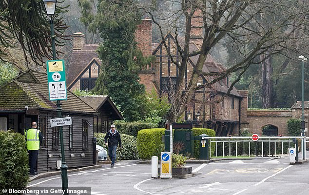 Sir Mo Farah's Surrey estate. The four-times Olympic gold medallist successfully chased down the getaway van of two thieves who swiped his mobile phone.