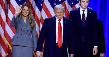 Social media users have been left shocked after a rare clip of Donald Trump's son Barron talking resurfaced