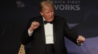 Donald Trump hosted a star-studded Mar-a-Lago bash Thursday night with guests such as under-fire attorney general nominee Matt Gaetz and Rocky Balboa himself, Sylvester Stallone