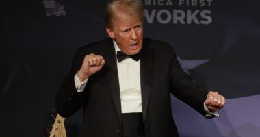 Donald Trump hosted a star-studded Mar-a-Lago bash Thursday night with guests such as under-fire attorney general nominee Matt Gaetz and Rocky Balboa himself, Sylvester Stallone