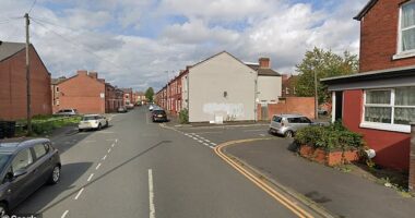 Police have established a cordon at the junction of Great Southern Street and Kippax Street (pictured)