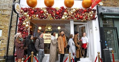 Aldi's bottomless Pigs in Blankets Restaurant (pictured) reopens its doors on November 29-30  in Shoreditch, London