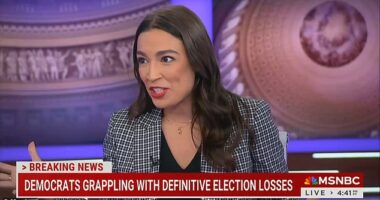 Congresswoman Alexandria Ocasio-Cortez explaining on MSNBC why some people in her district voted for her but also chose Trump at the top of the ticket