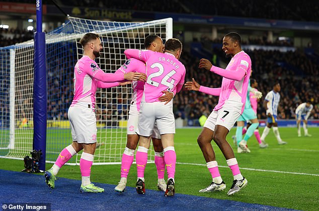 Southampton thought they'd taken the lead in their clash with Brighton on Friday evening