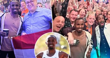 Abdi Nageeye celebrated winning NYC marathon with strangers in New Jersey