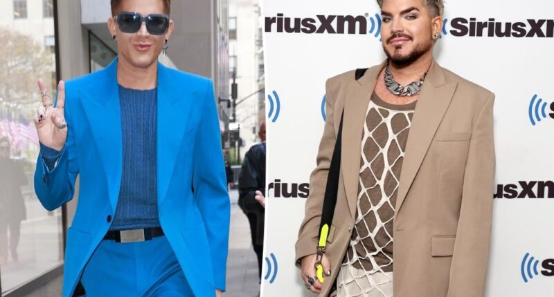 Adam Lambert flaunts slim figure after shedding 60 pounds
