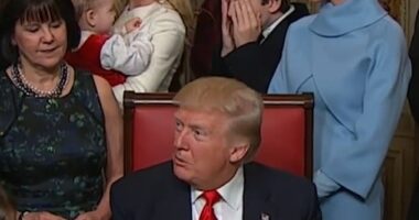 An adorable video of Barron Trump playing with sister Ivanka Trump's son, Theodore, during his dad's 2017 inauguration has resurfaced
