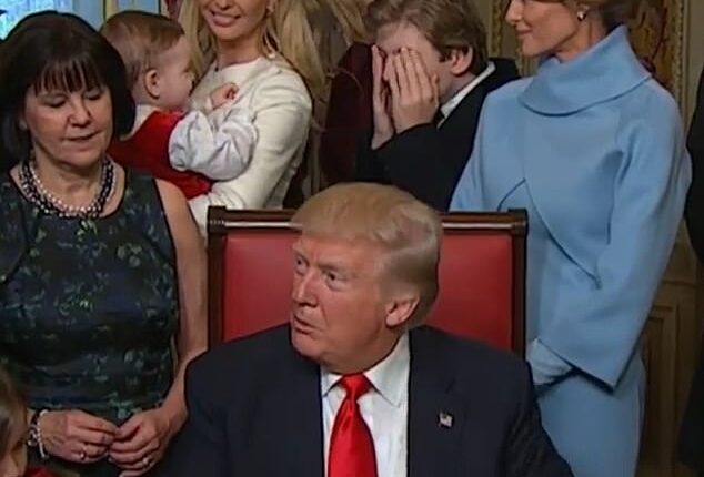 An adorable video of Barron Trump playing with sister Ivanka Trump's son, Theodore, during his dad's 2017 inauguration has resurfaced