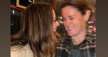 USWNT legend Ali Krieger (left) has finally gone public with new girlfriend Jen Beattie (right)