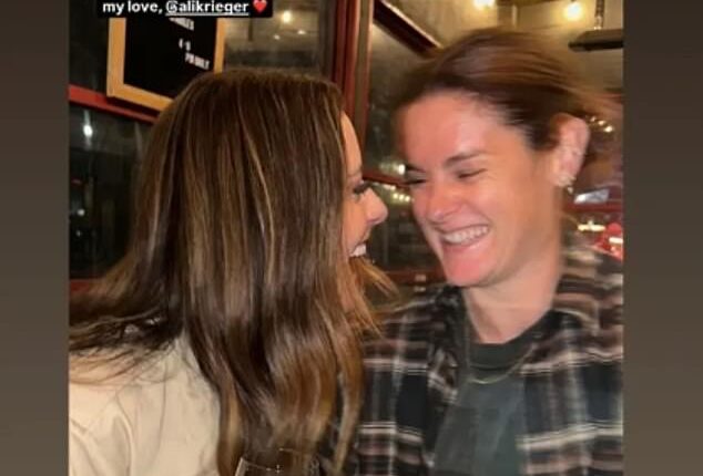 USWNT legend Ali Krieger (left) has finally gone public with new girlfriend Jen Beattie (right)