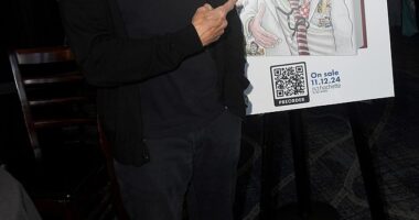 Animal House star Tim Matheson, 76, revealed in his memoir Damn Good To Meet You that he had sex with three women the day before his 33rd birthday; pictured in October in Burbank