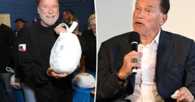 Arnold Schwarzenegger bombarded by law enforcement on Thanksgiving as police respond to bomb threat
