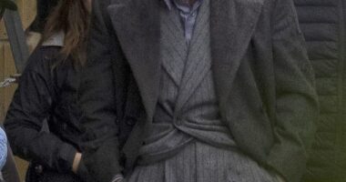 Barry Keoghan was seen for the first time on the set of the Peaky Blinders movie in Yorkshire on Friday