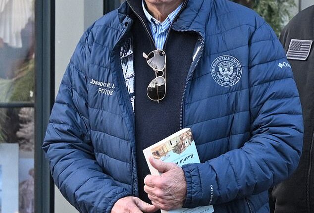 Outgoing President Joe Biden's Black Friday shopping stunned onlookers as he carried a book considered to be anti-Israel