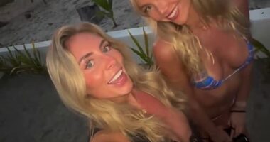 Bonnie Blue has revealed she is in Fiji for Schoolies, alongside fellow sex worker Annie Knight, after she was barred from entering Australia