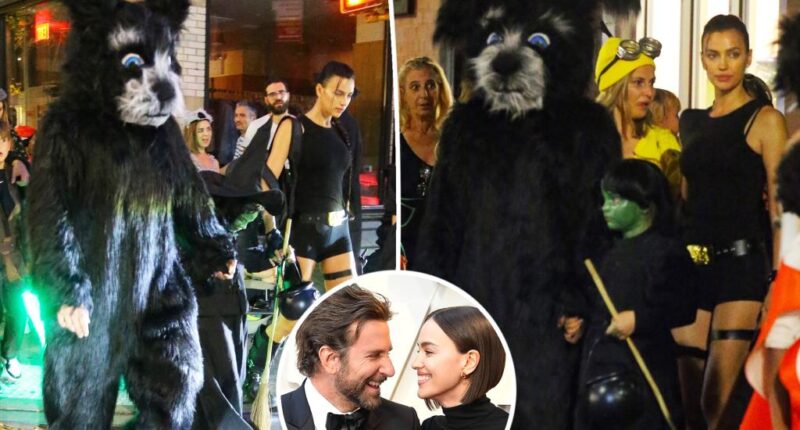 Bradley Cooper and Irina Shayk trick-or-treat with daughter Lea on Halloween