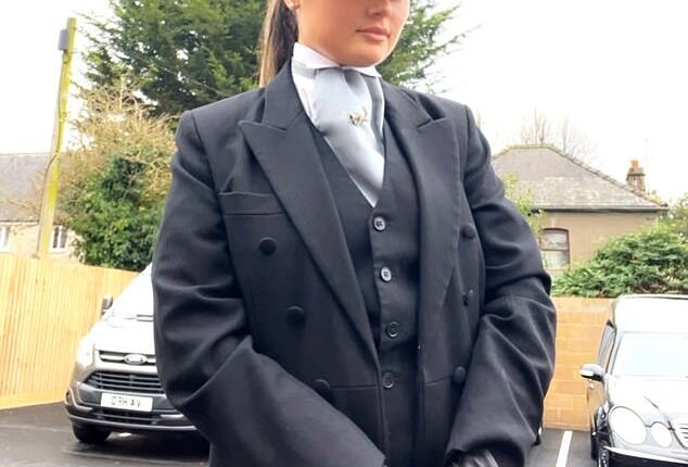 Hollie James, 24, is the UK's most glamorous funeral director. She 'fell into' the job after she didn't get the GCSE results she wanted and started working at a local crematorium