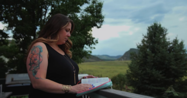 Lorie Smith discussing her faith.