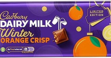 Cadbury's Dairy Milk Winter Orange Crisp bar will not be returning to supermarket shelves this year