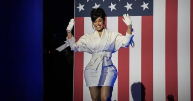 Cardi B has endorsed Kamala Harris for President saying in her speech in Wisconsin that 'women have to work 10 times harder'