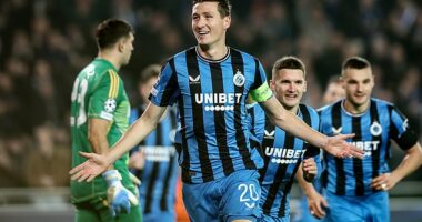 Club Brugge skipper Hans Vanaken made the most of the gift and calmly converted his 52nd-minute penalty
