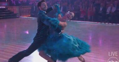 Joey Graziadei and Jenna Johnson perform on Dancing With the Stars semifinals