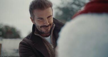 David Beckham, 49, has starred in a heartwarming Nespresso Christmas Advert, with a playful nod to his football career