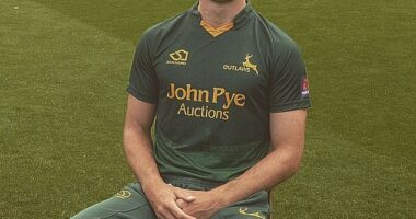 The man who appeared in the astonishing video involving suspended Premier League referee David Coote is believed to be ex-Nottinghamshire cricketer Ben Kitt (pictured on Facebook)