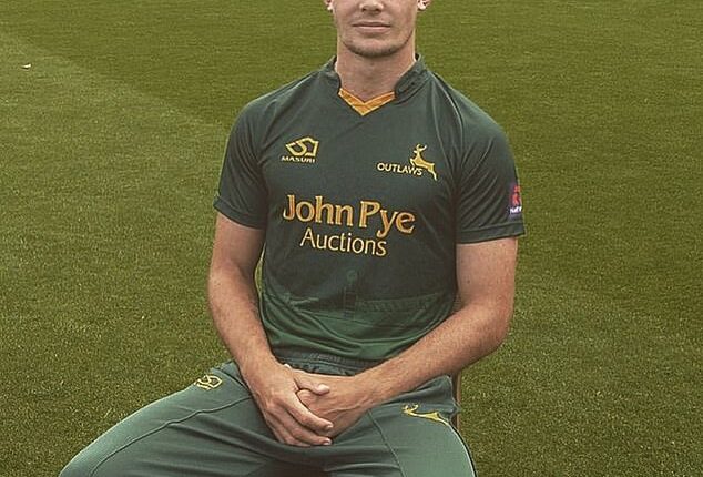 The man who appeared in the astonishing video involving suspended Premier League referee David Coote is believed to be ex-Nottinghamshire cricketer Ben Kitt (pictured on Facebook)