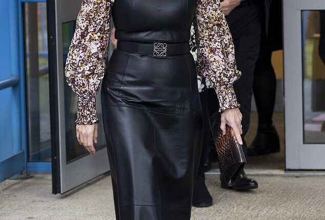 Duchess of Edinburgh, Sophie Wessex, stepped out looking stylish visiting the Feel Good Inside and Out Project at Cranford College in Hounslow today