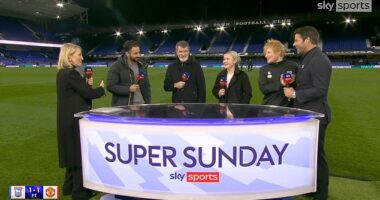 Ed Sheeran apologised after he interrupted new Man United boss Ruben Amorim's interview