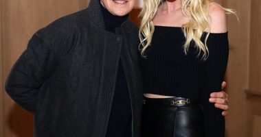 Ellen DeGeneres, 66, and her wife Portia de Rossi, 51, have fled the US and moved to rural England, The Wrap reported on Wednesday; pictured in 2022 in San Francisco, Calif.