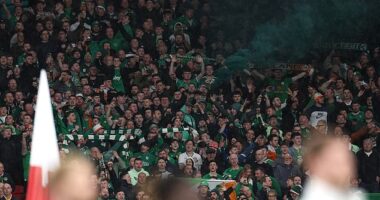 The national anthems of both England and the Republic of Ireland were booed at Wembley