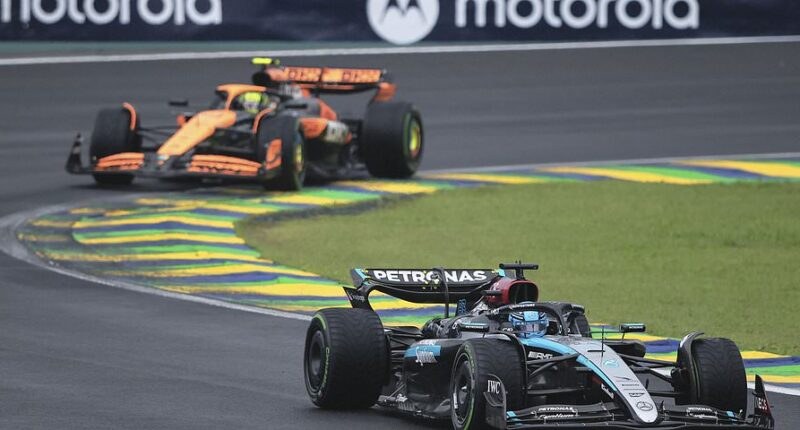 F1 - Brazil Grand Prix LIVE: Lap-by-lap updates as George Russell leads from Lando Norris as championship rival Max Verstappen is working his way through the pack