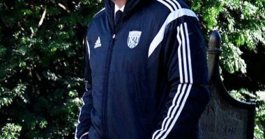 Liam Payne was laid to rest on Wednesday following his tragic death last month and a host of his closest celebrity friends were in attendance (pictured Adrian Chiles)