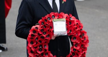 The row on Remembrance Sunday came as Sir Keir Starmer (pictured) prepares to discuss the future direction of the war in Ukraine with France 's president