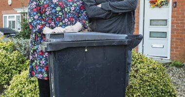 Hannah Winter, 51, and her partner Sharif Hussain, 59, said the leaked plans to reduce bin collections to once a month are 'crazy'