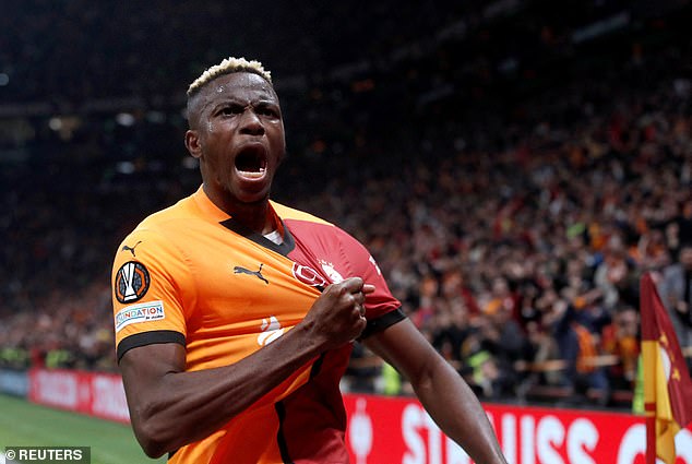 Galatasaray 3-2 Tottenham: Victor Osimhen scores twice as sloppy Spurs are beaten in Istanbul thriller, with teenager scoring before being sent off for Ange Postecoglou's side