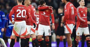 Manchester United led 1-0 on Sunday but ended up drawing 1-1 with Chelsea at Old Trafford