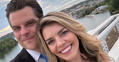 Matt Gaetz's wife Ginger gave him heartfelt messages of support after he stunningly withdrew his name as Donald Trump's Attorney General nominee