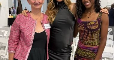 Gisele Bündchen skillfully hid her blossoming baby bump in a series of new photos, taken at the 20th Anniversary Gala for Lotus House Women's Shelter last week