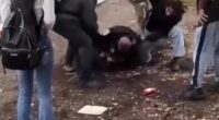Shocking video allegedly showed the father on the ground with his daughter on top of him as he choked her
